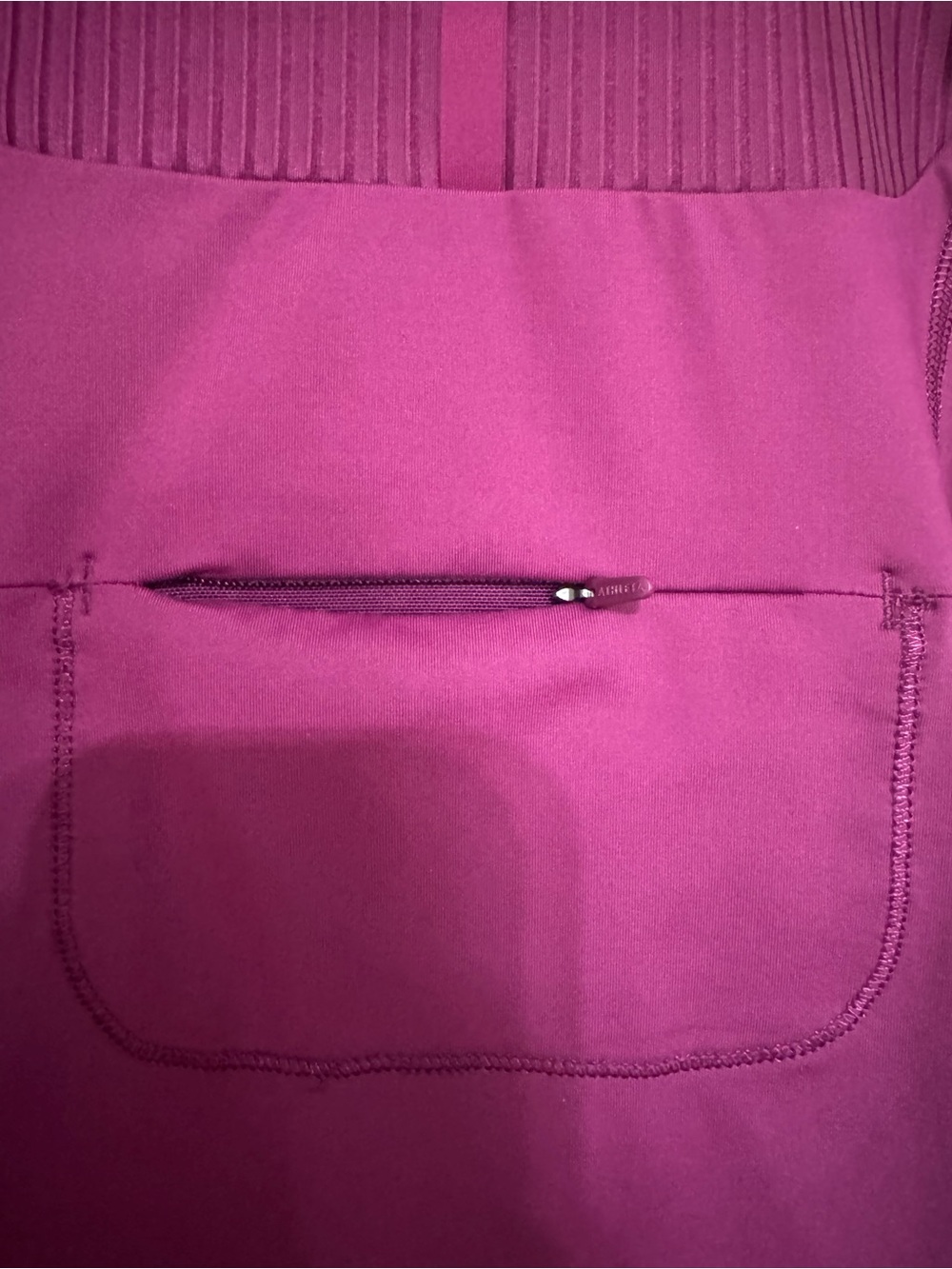 Athleta Deep Magenta Ribbed Racerback Tank - Picture 4 of 5